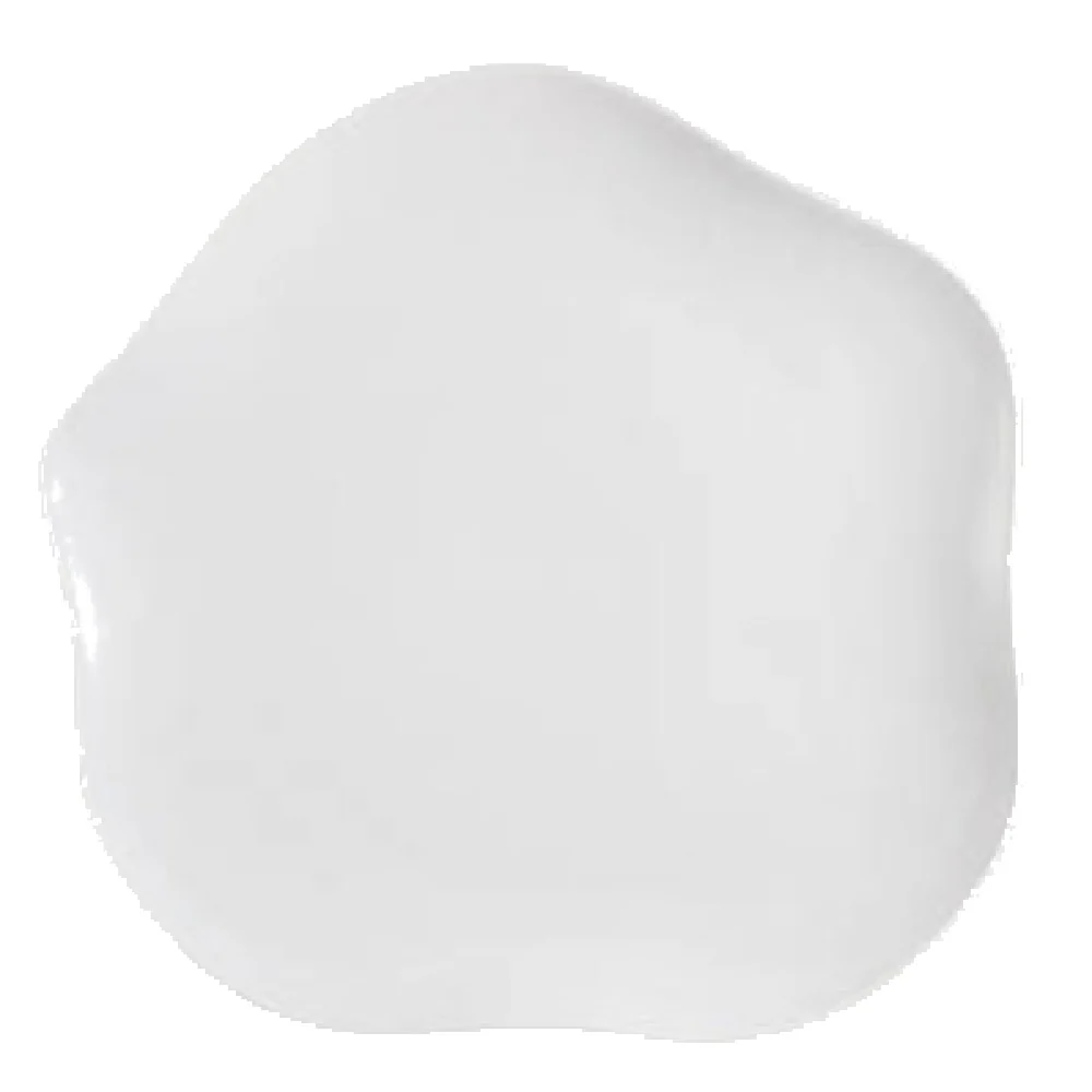 Vertex China CO-L20 11-1/4 Inch Aura Plate Rolled Edge Universal Porcelain Bright White