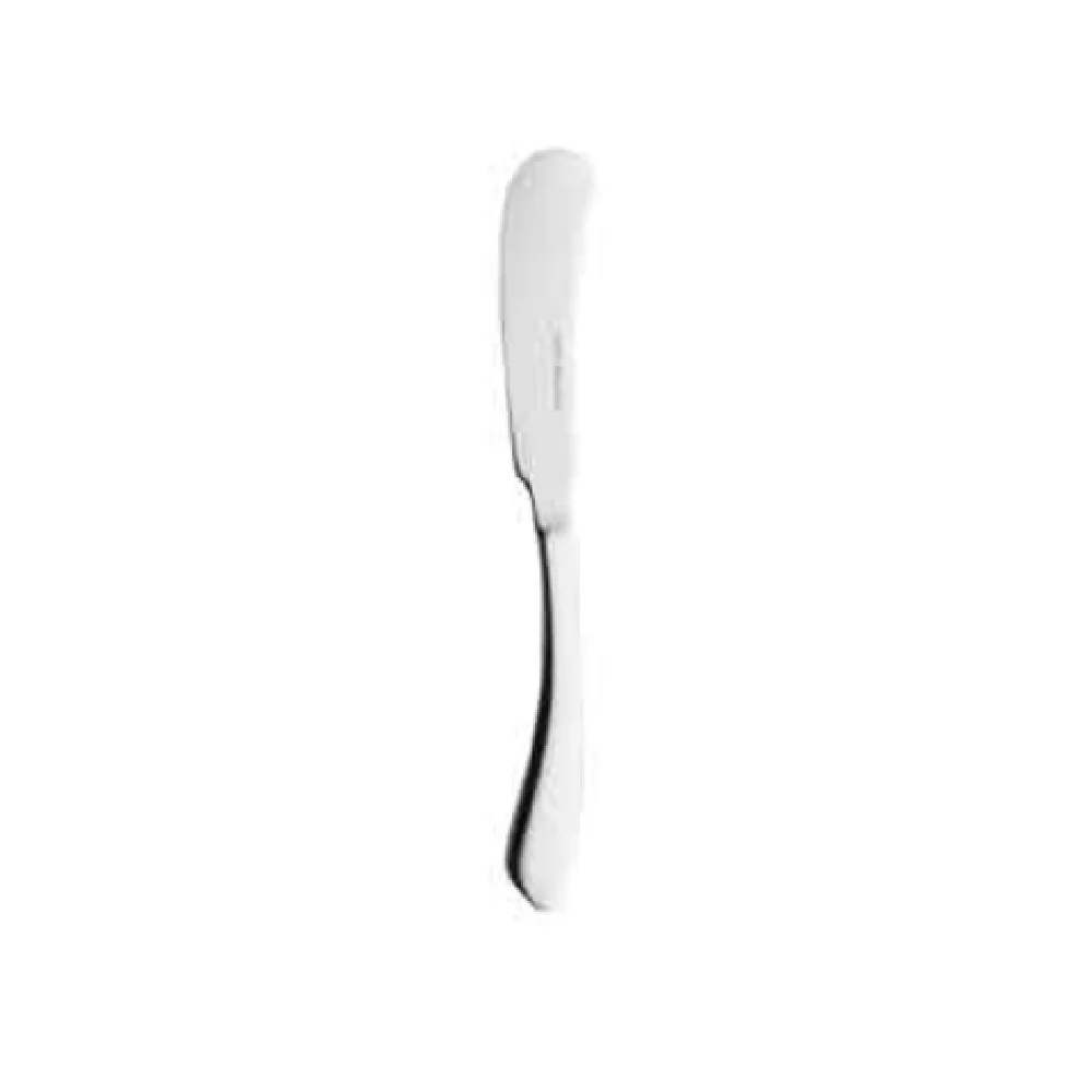 BauscherHepp 03.0149.3890 6-11/16 Inch Butter Knife Without Serrated Blade Silver Plate Finish Stainless Steel