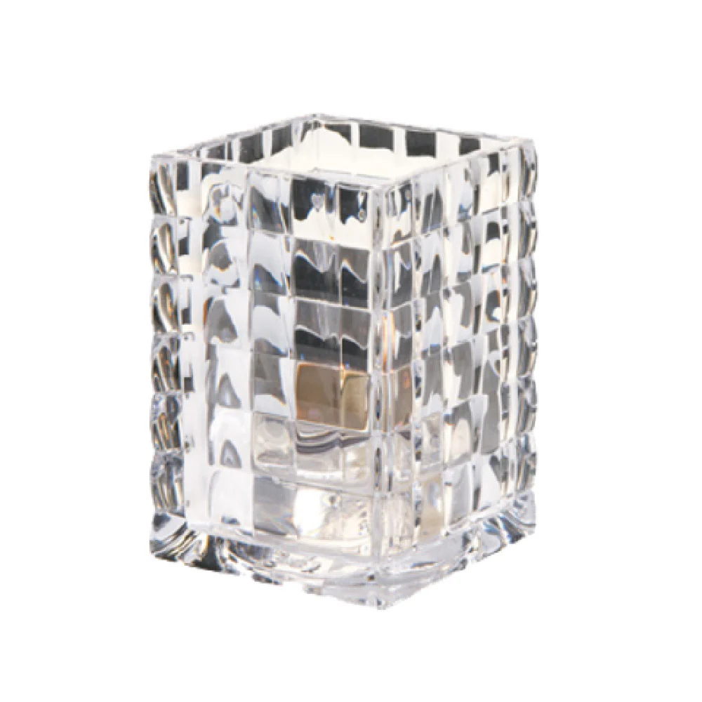 Hollowick 1533C 2-5/8 Inch Square Candle Lamp Glass with HD12 HD17 HD26 Support