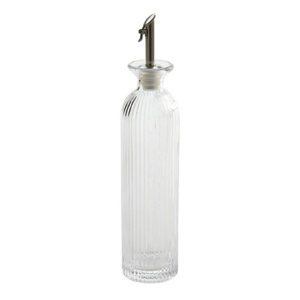American Metalcraft CFG12 12 oz Cruet Glass Stainless Steel and Silicone Pourer
