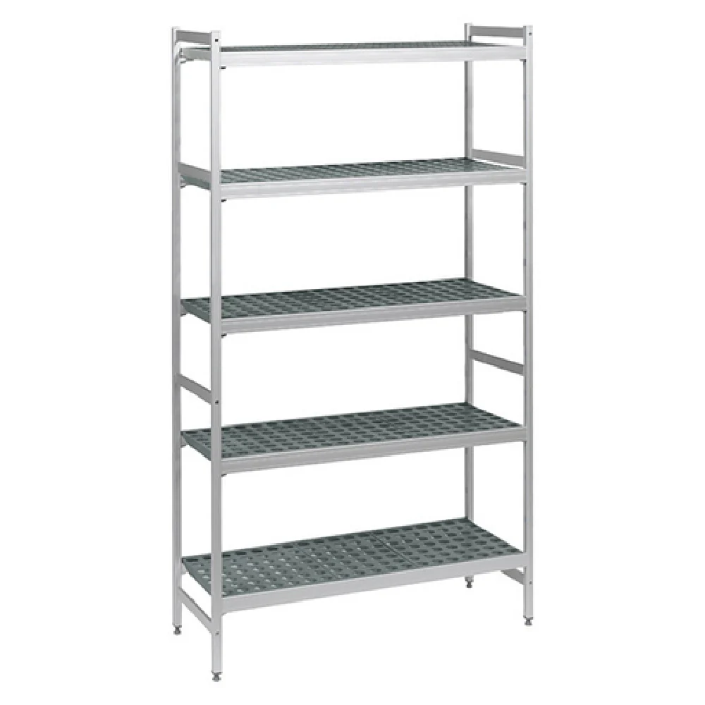 Fermod 5R31C83 31 Inch 5-Tier Shelving Unit Stainless Steel Gray Anodized