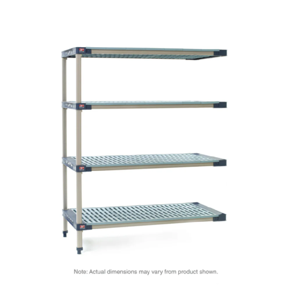 Metro AX316G4 24 Inch Add-On Shelving Unit Rust Proof Polymer with Antimicrobial