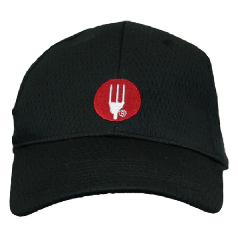 Chef Works PROMOCP10 Chef's Hat Black All Over Cool Vent Built-in Sweat Guard