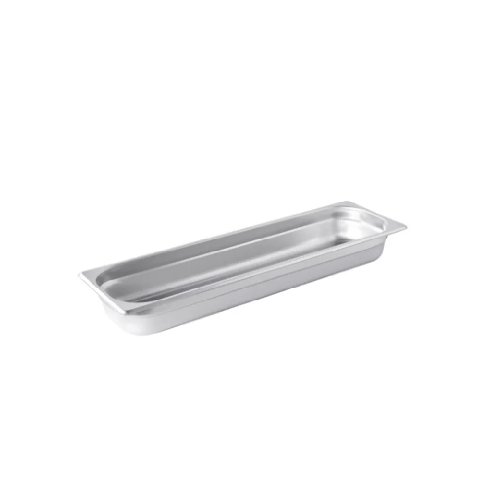 CAC China STPHL-25-2 1/2 Size Long Steam Pan Stainless Steel Anti-jam Dishwasher Safe