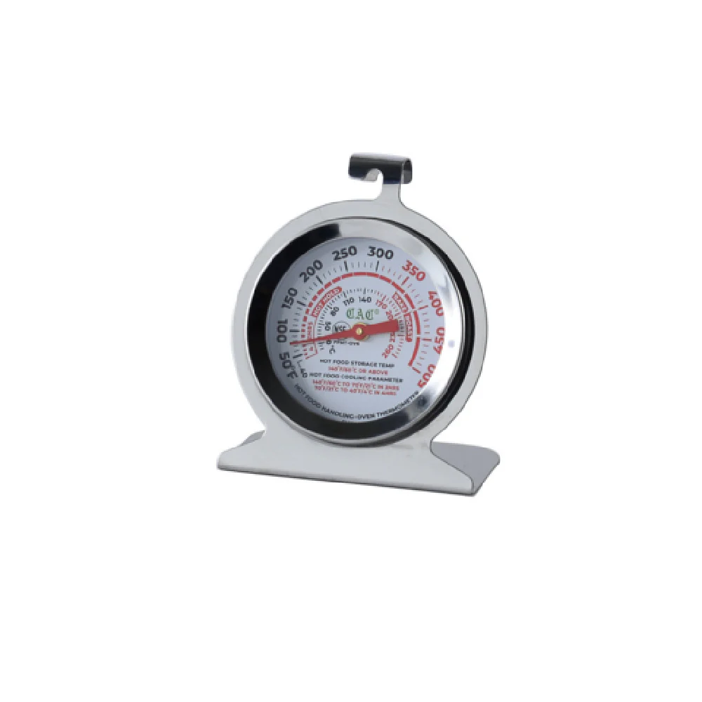CAC China FPMT-OV6 2 Inch Oven Thermometer Dial Top Hook Reinforced Glass