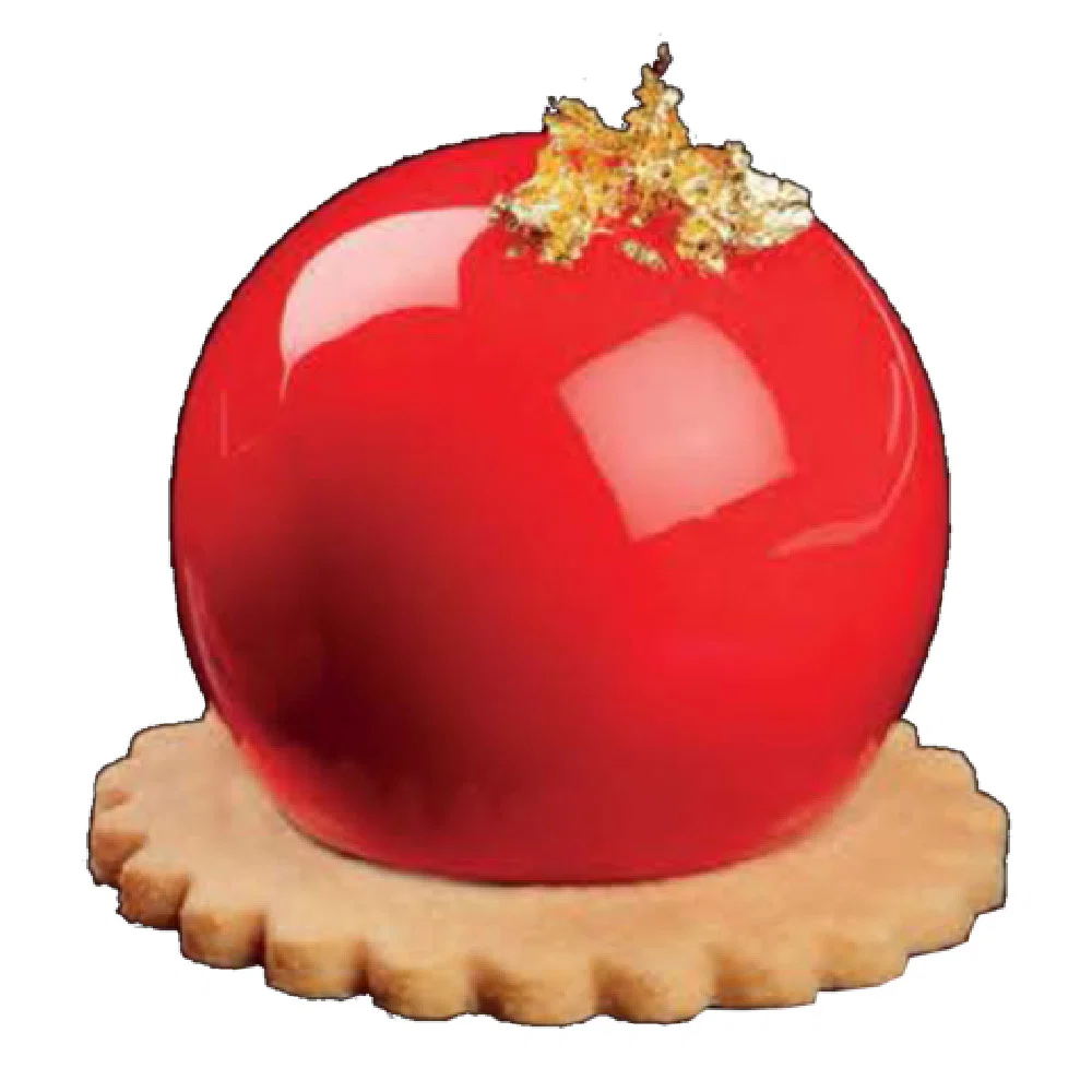 JB Prince M621 W 15-3/4 Inch Pavoflex Candy Mold for 1-3/5 Inch Spheres Silicone