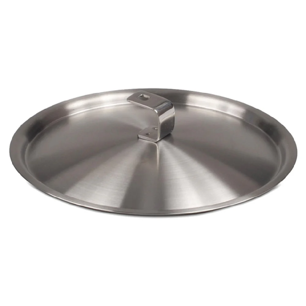 JB Prince S415 14 5-1/2 Inch Diameter Round Lid with Stainless Steel Finish