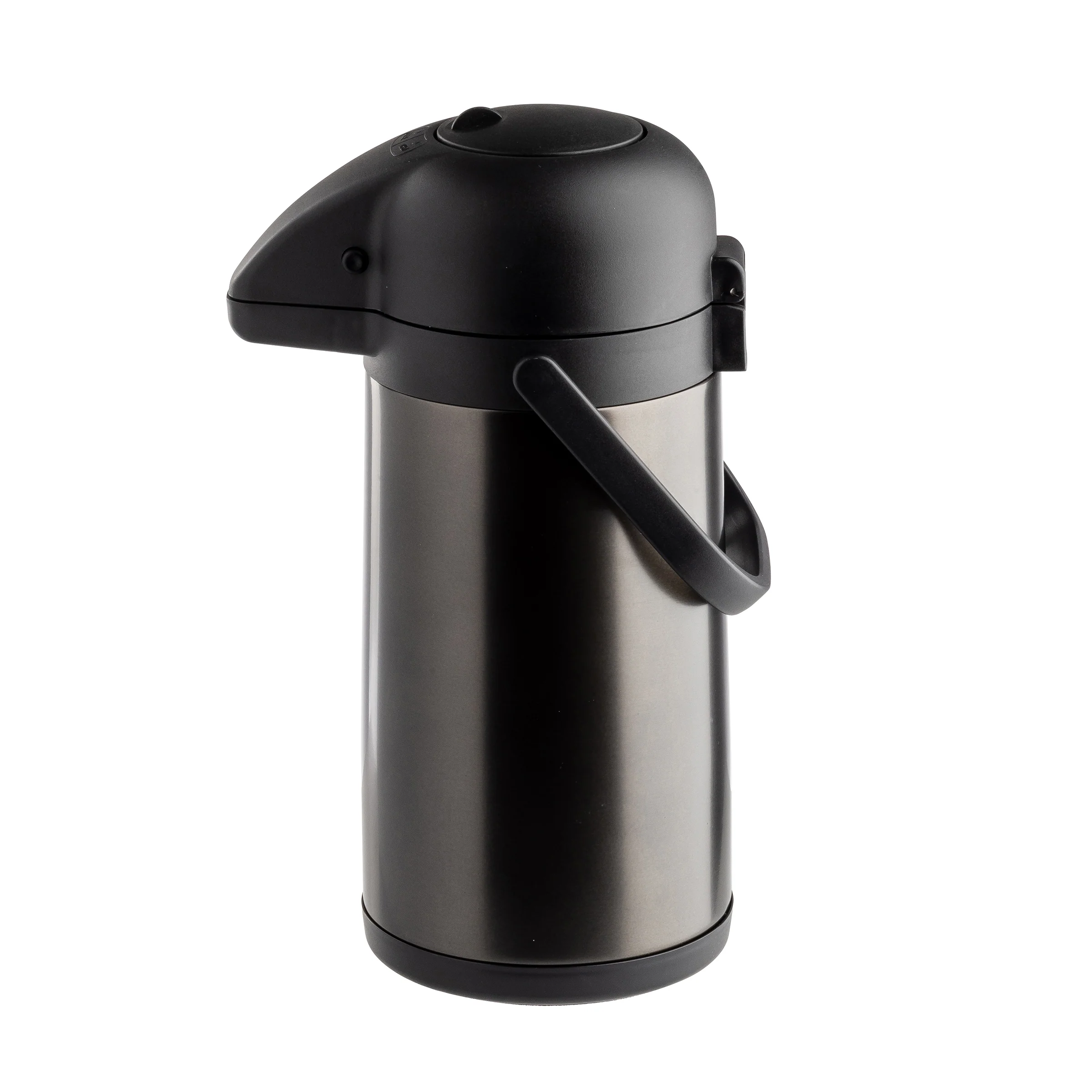 Tablecraft 12660 6 Inch Cash and Carry Airpot 2.5 Liters Vacuum Insulated Black Stainless Steel