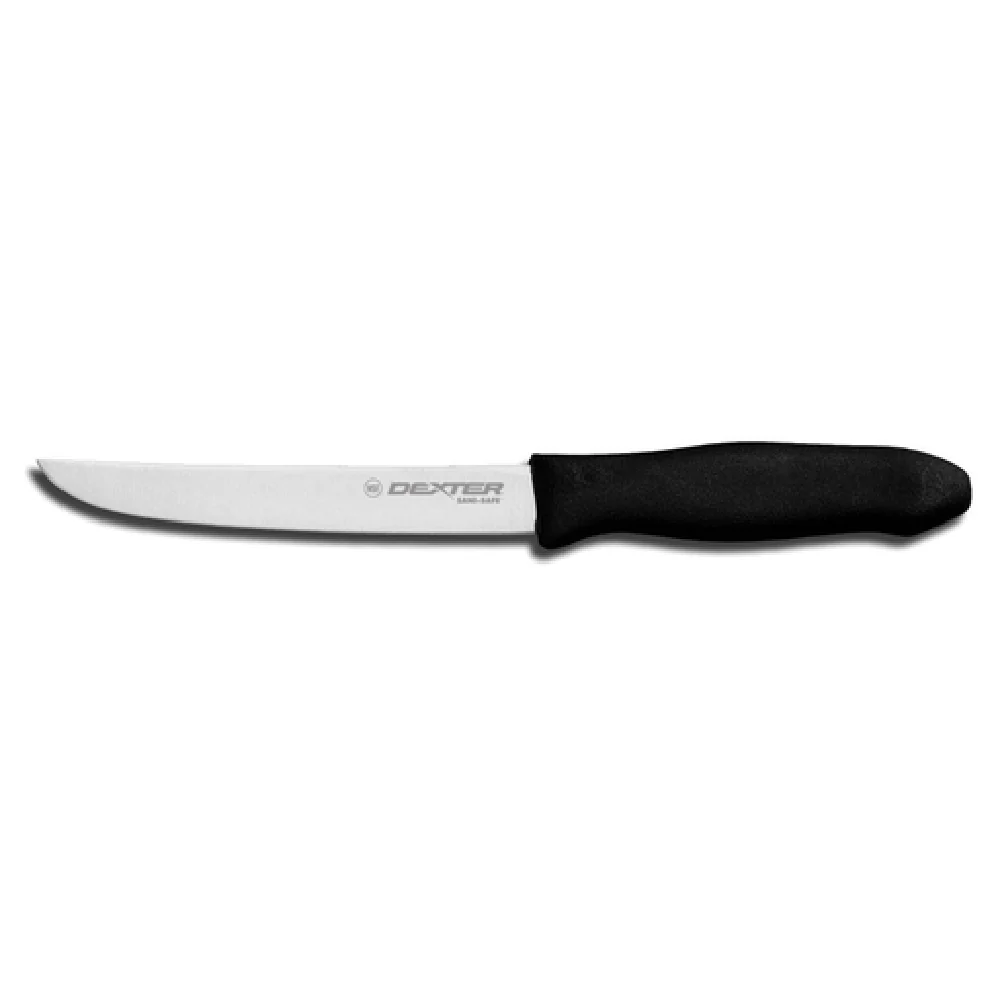 Dexter Russell ST136 6 Inch Boning Knife Stiff High Carbon Stainless Steel Black Polypropylene Handle