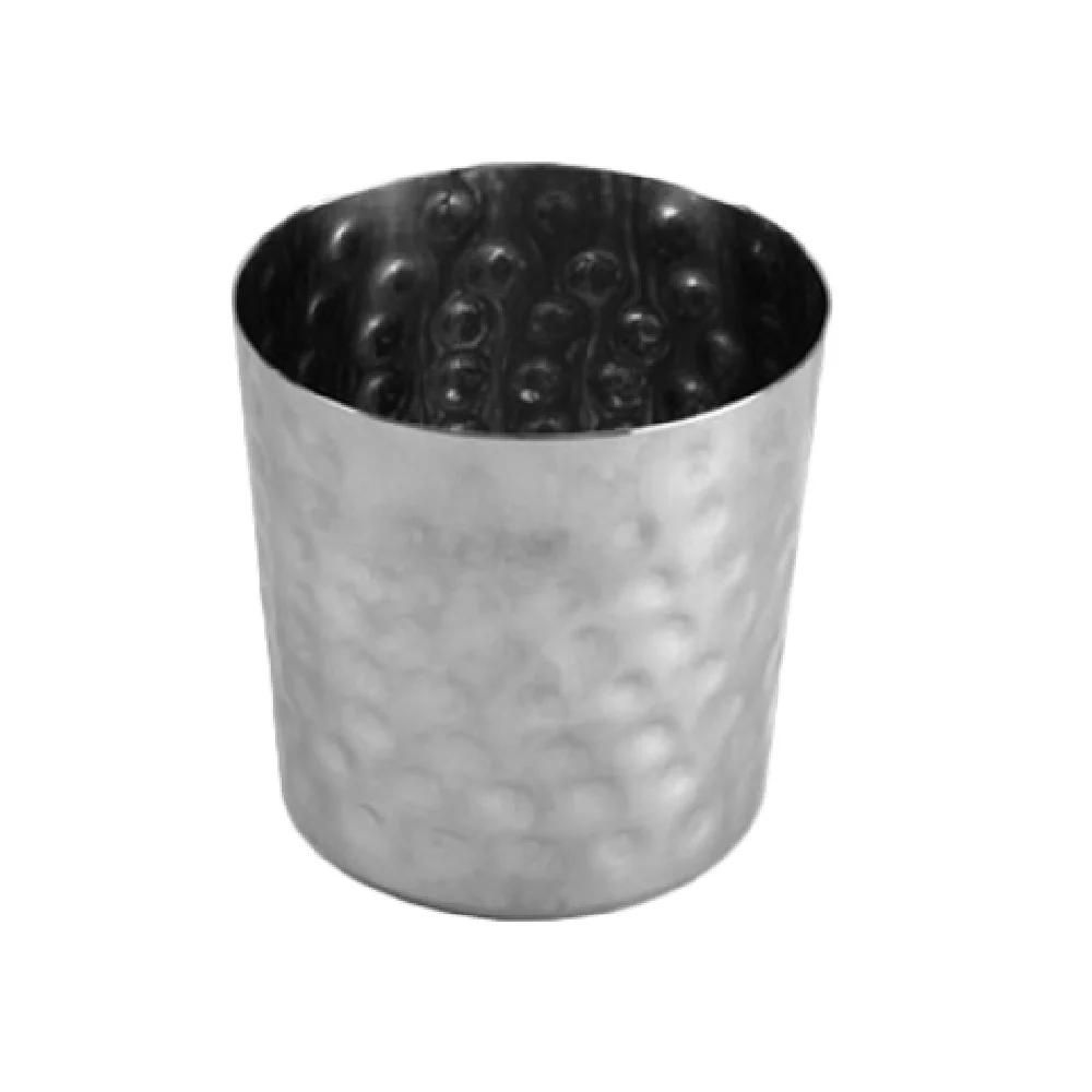 Thunder Group SLFFC003 13 Oz. Stainless Steel Hammered French Fry Cup