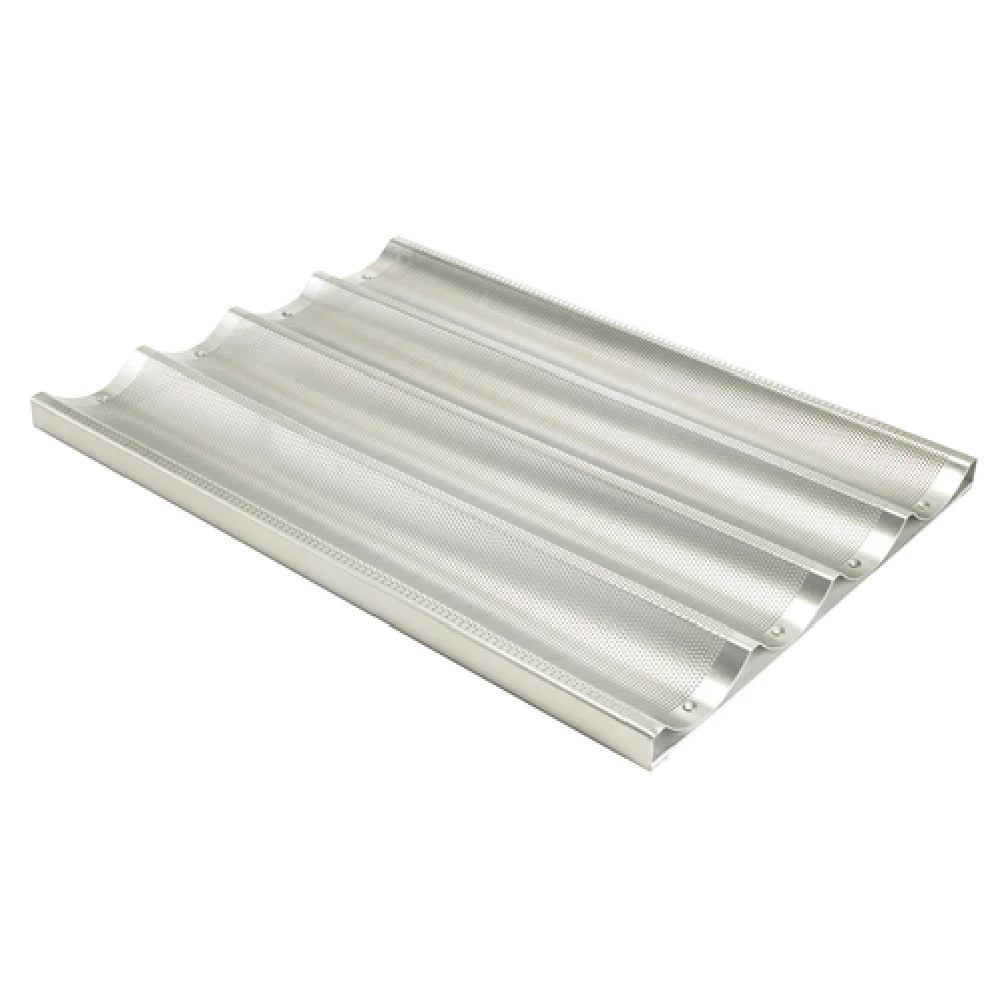 Winco ABPN-4 26 Inch 4 Slot Baguette Pan Perforated 16 Gauge Aluminum Winco ABPN-4 26 Inch 4 Slot Baguette Pan Perforated 16 Gauge Aluminum