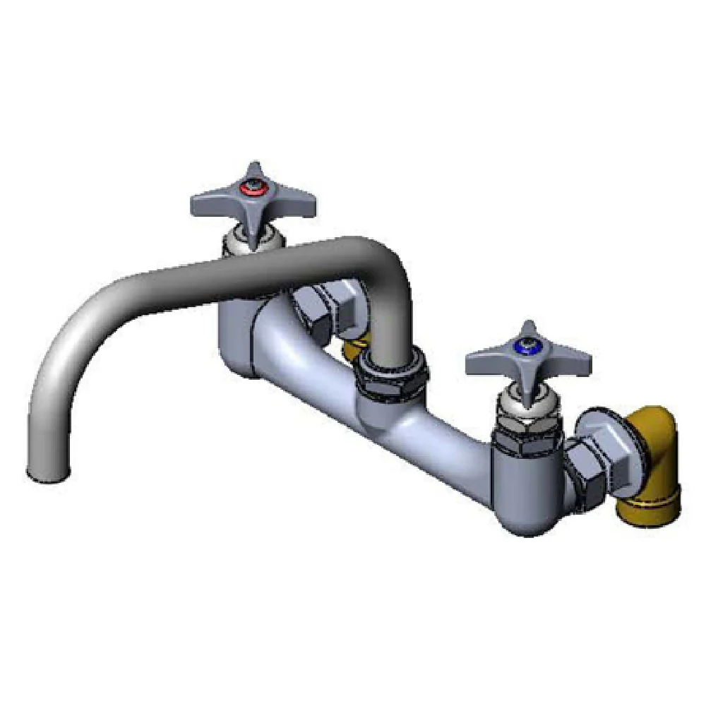 T&S Brass B-0290-112X Faucet Wall Mount 8 Inch Adjustable Centers with Swing Nozzle