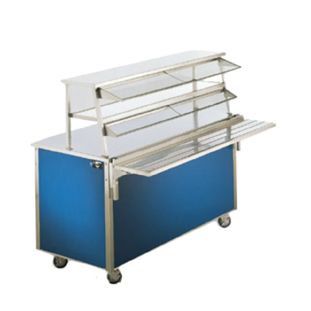 Vollrath 9861708 92 to 97 Inch Cafeteria Double-deck Sneeze Guard