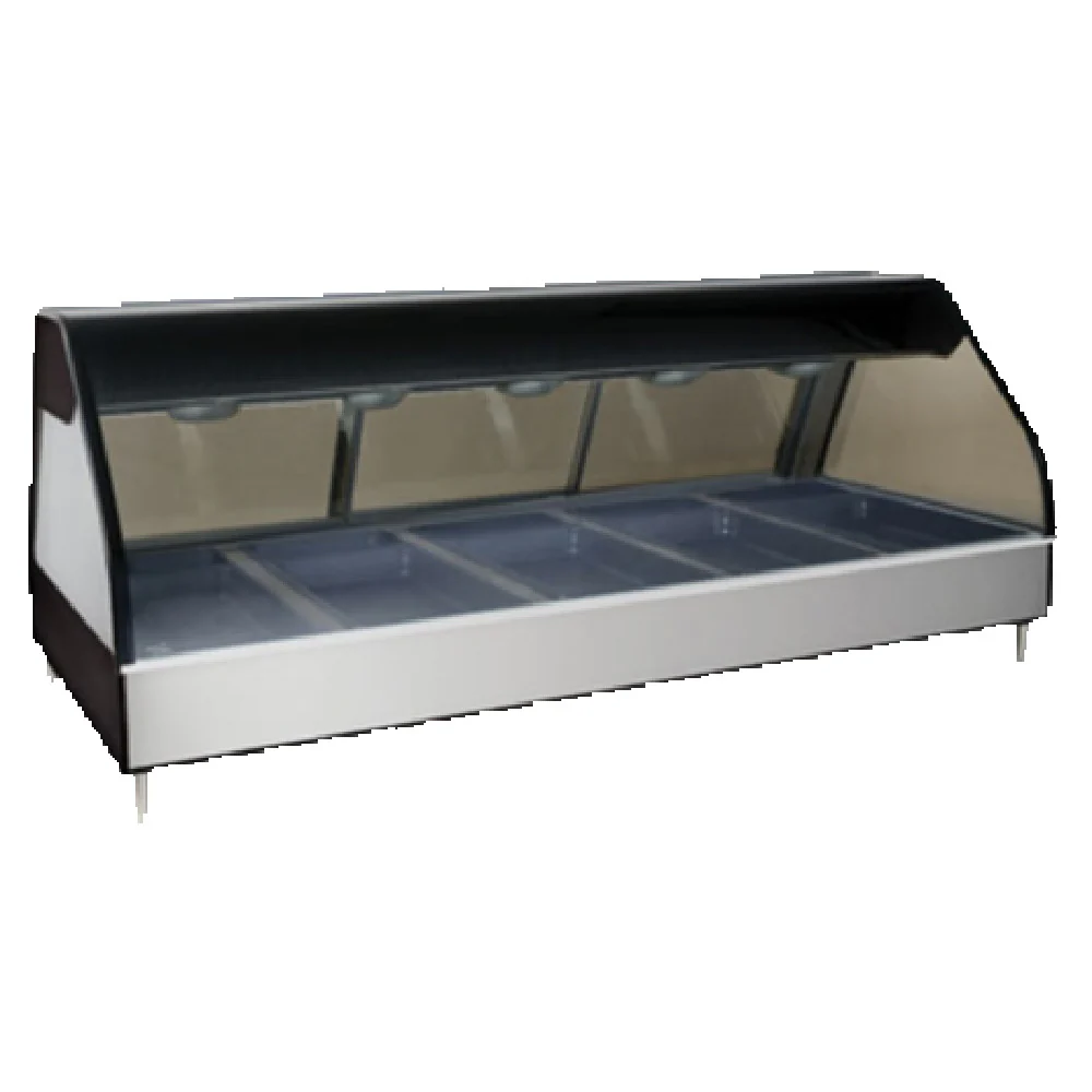 Alto-Shaam ED2-72/P-SS 72 Inch Countertop Heated Display Case with Halo Heat and Open Front