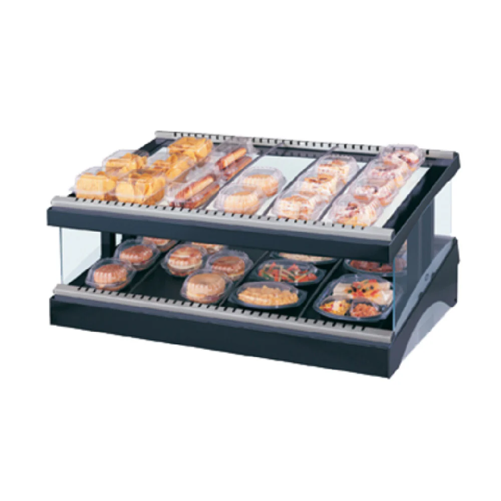 Hatco GR3SDS-27 27 Inch Glo-Ray Designer Slant Display Warmer with 10 Rods Countertop