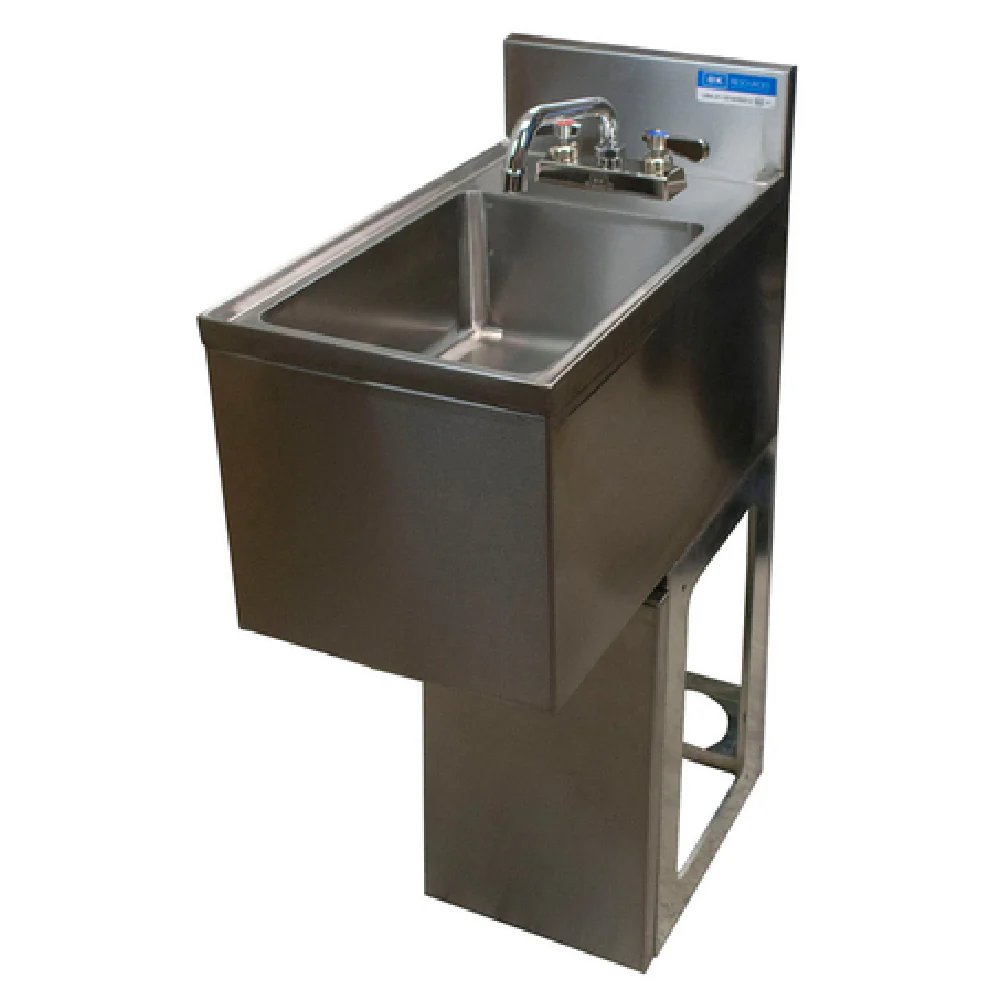 BK Resources UBB-18-1014HS12-P-G 12 Inch Underbar Sink with Lead-Free Faucet BK Resources UBB-18-1014HS12-P-G 12 Inch Underbar Sink with Lead-Free Faucet