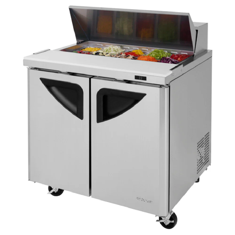 Turbo Air TST-36SD-N6 36 Inch Refrigerated Counter Sandwich Salad Unit 11.0 Cu Ft