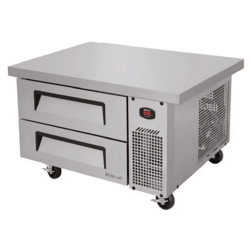 Turbo Air TCBE-36SDR-E-N6 41-5/8 Inch Refrigerated Base 4.98 cu ft Stainless Steel with Drawers