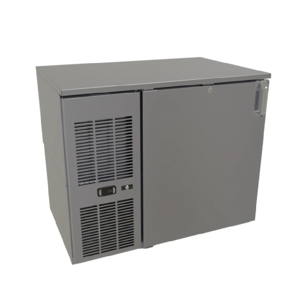Glastender F1FL36 36 Inch Front Serviced Glass Froster Stainless Steel with Adjustable Shelves