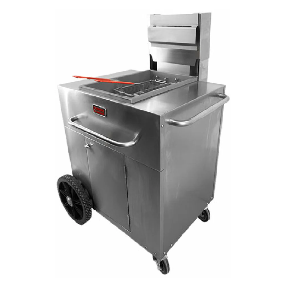 Omcan 47354 38 Inch Gas Outdoor Portable Deep Fryer with 93000 BTU Omcan 47354 38 Inch Gas Outdoor Portable Deep Fryer with 93000 BTU