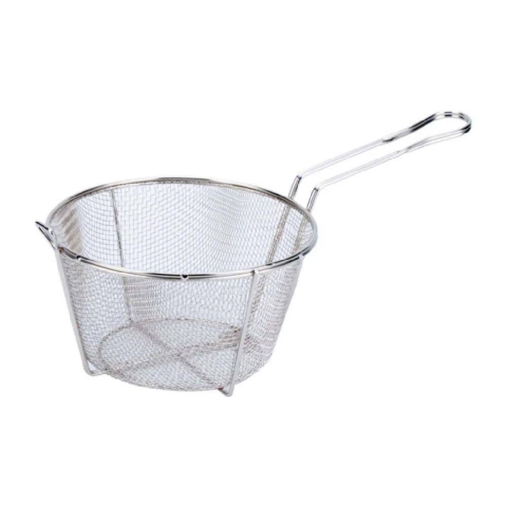CAC China FBR8-008 8-1/2 Inch Fry Basket Round Nickel-Plated Wire