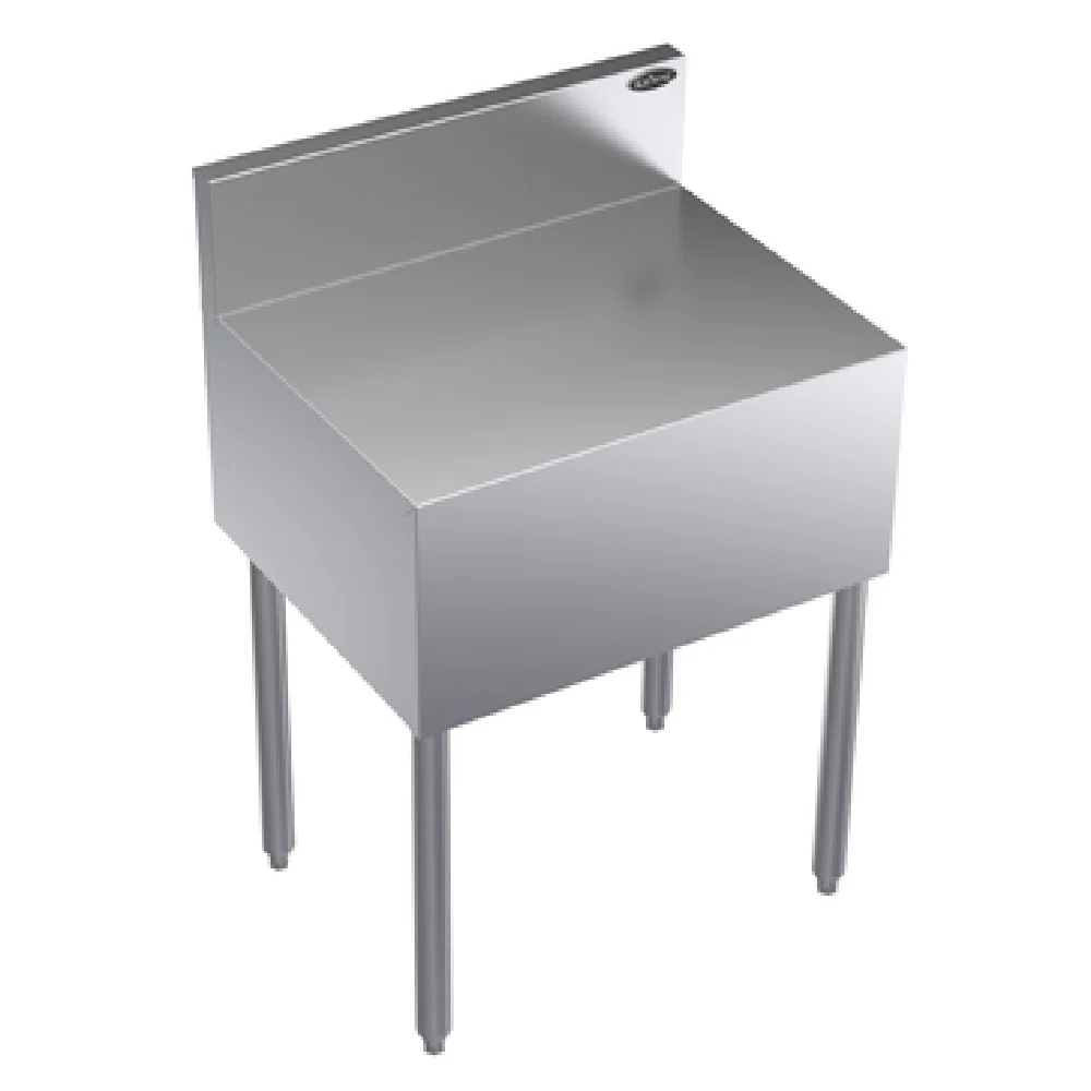 Krowne KR19-RS24 24 Inch Cash Register Stand Stainless Steel Flat Top