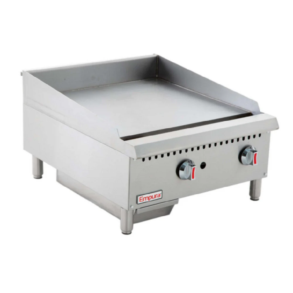 Empura Equipment EMG-24 24 Inch Heavy Duty Gas Griddle with 60000 BTU Empura Equipment EMG-24 24 Inch Heavy Duty Gas Griddle with 60000 BTU