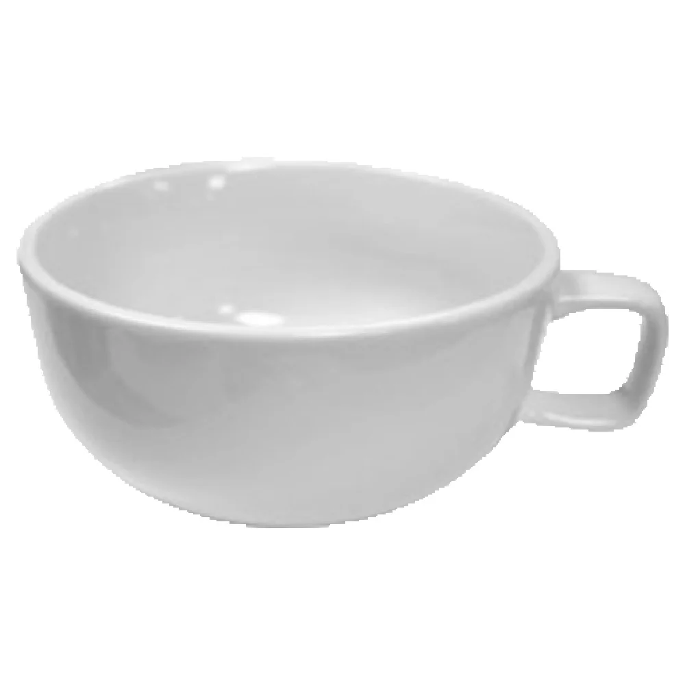 Vertex China B-59 16 Oz Cup Round With Handle Porcelain Bright White 3 Dozen
