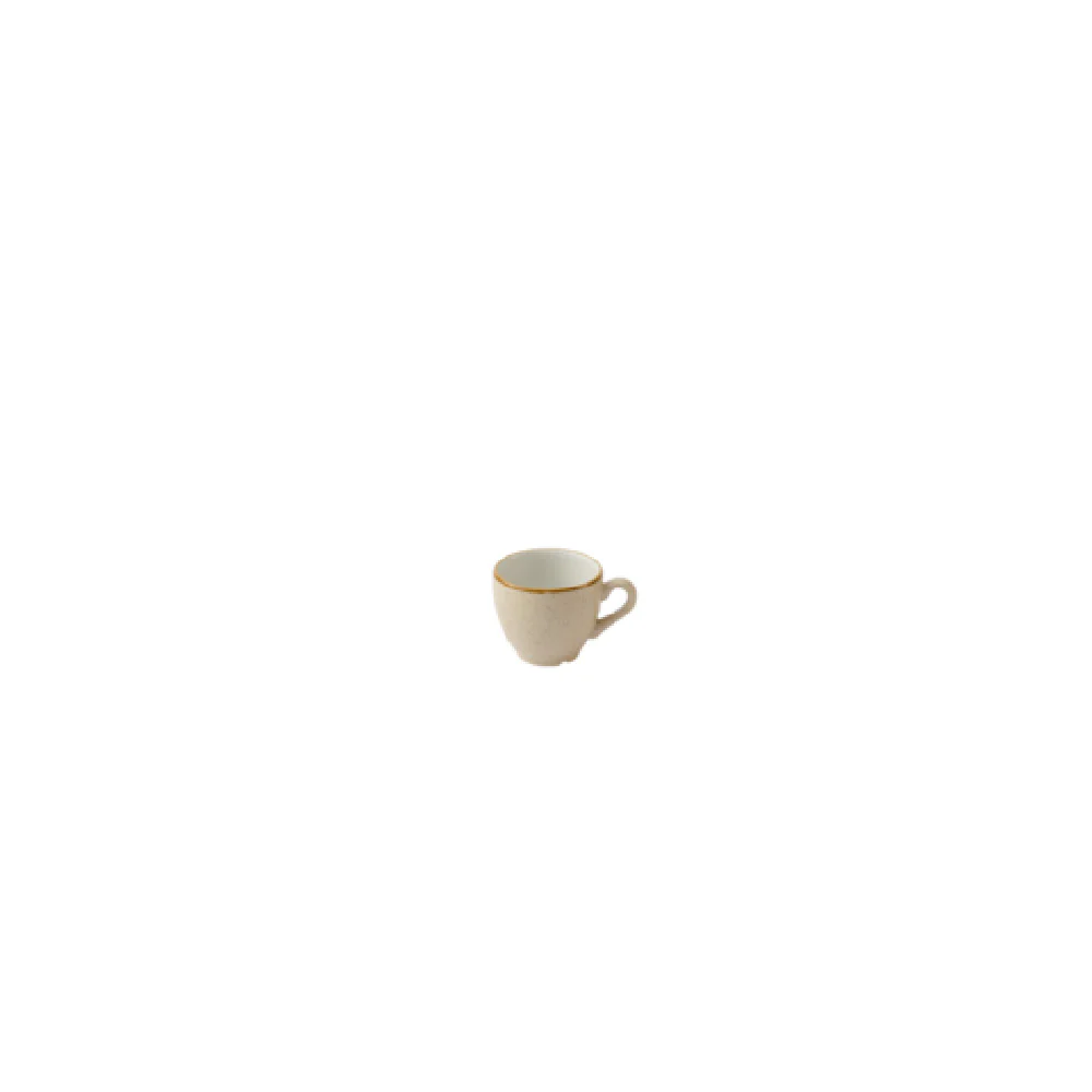 Churchill China SNMSCEB91 Stonecast Nutmeg Cream Cafe Espresso Cup 3.5 Oz. Ceramic