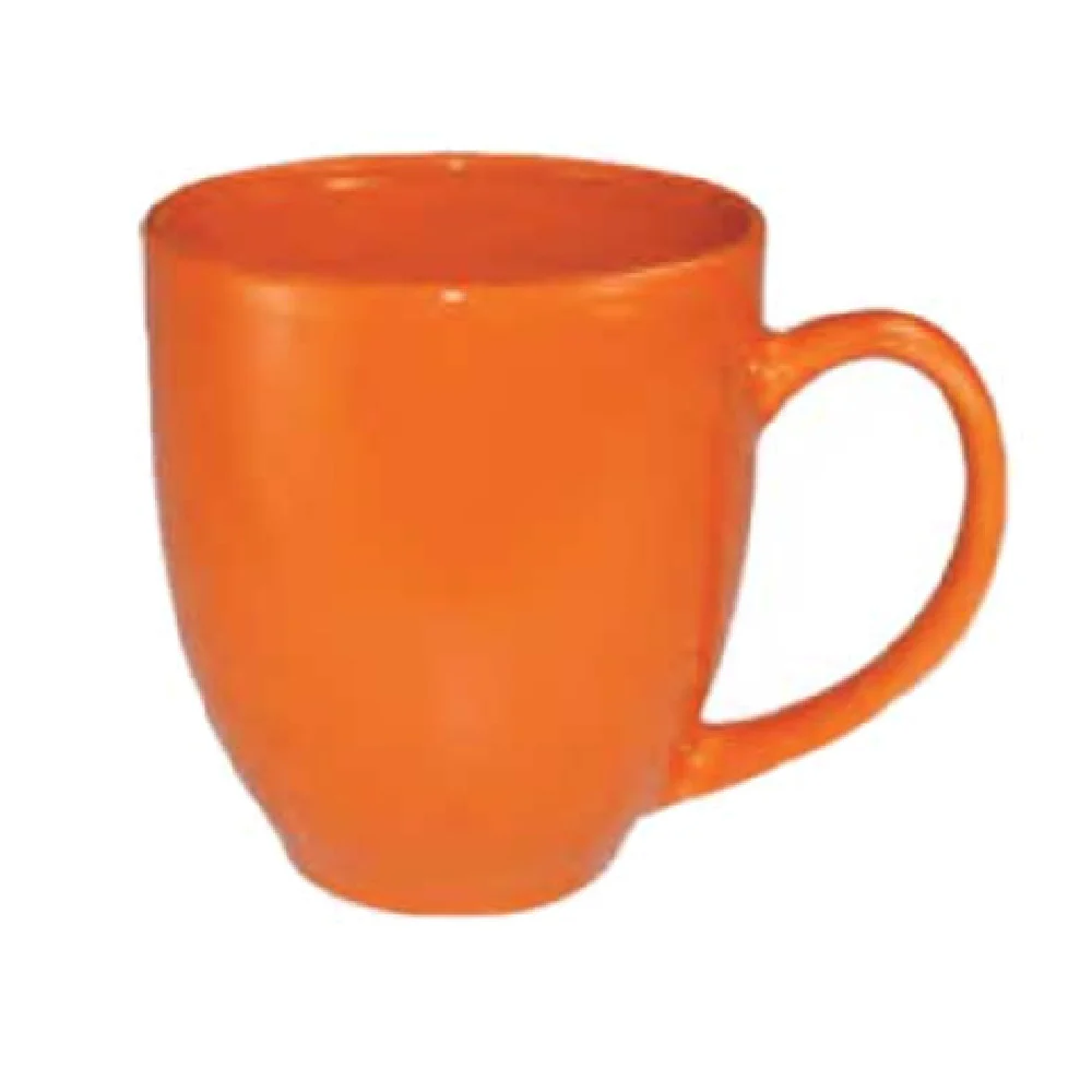 International Tableware 81376-210 14 Oz Bistro Cup Round Ceramic Orange