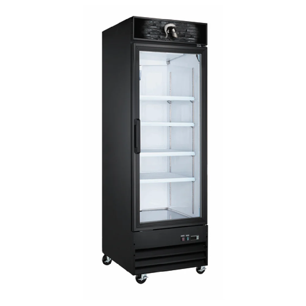 Spartan SGF-26 27 Inch Reach-In Freezer Merchandiser 13.0 cu ft Black