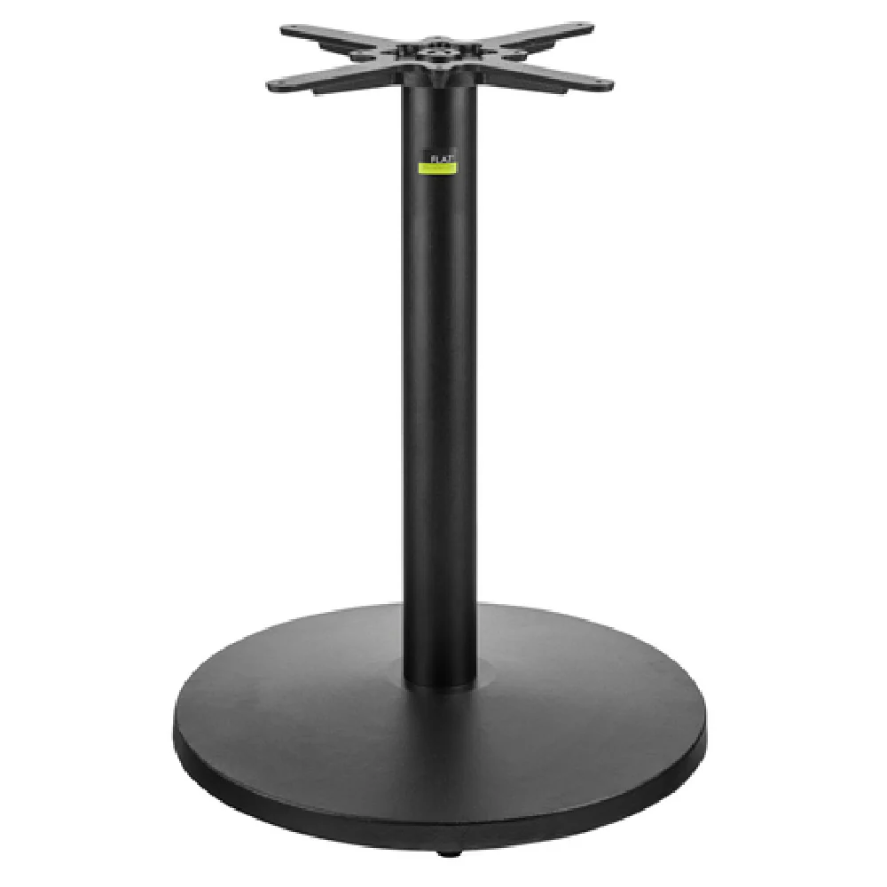FLAT Tech CT3012 Diameter 22 Inch Round Pedestal Table Base Cast Iron with Stabilization
