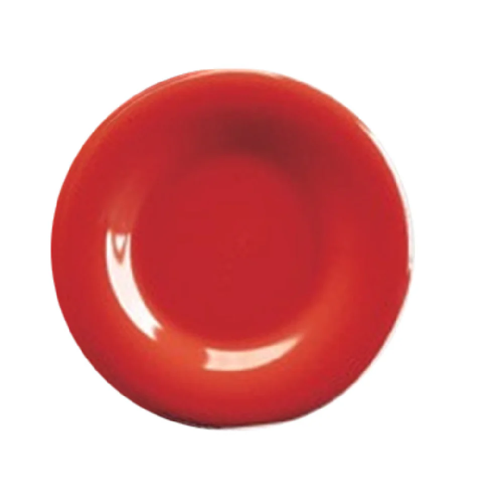 Yanco MS-006RD 6-1/2 Inch Round Plate Melamine Extra Heavy Duty Orange Red Yanco MS-006RD 6-1/2 Inch Round Plate Melamine Extra Heavy Duty Orange Red