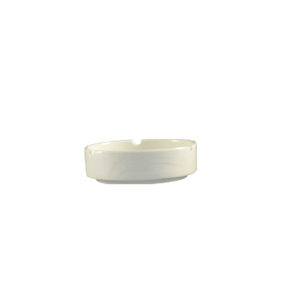 CAC China GAD-AT 4-1/2 Inch Round Ash Tray Porcelain Dishwasher Safe