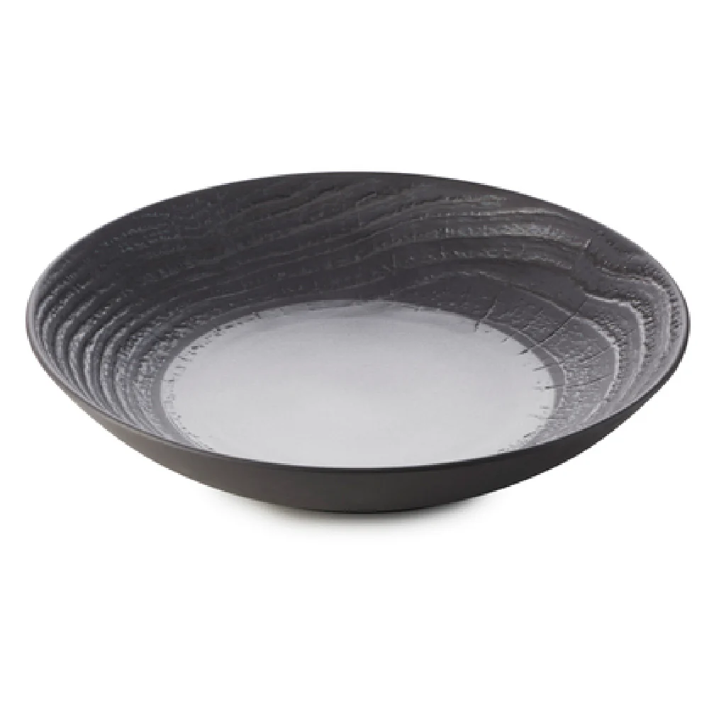 Revol 653188 10-3/4 Inch Diameter Coupe Plate Deep Porcelain Liquorice