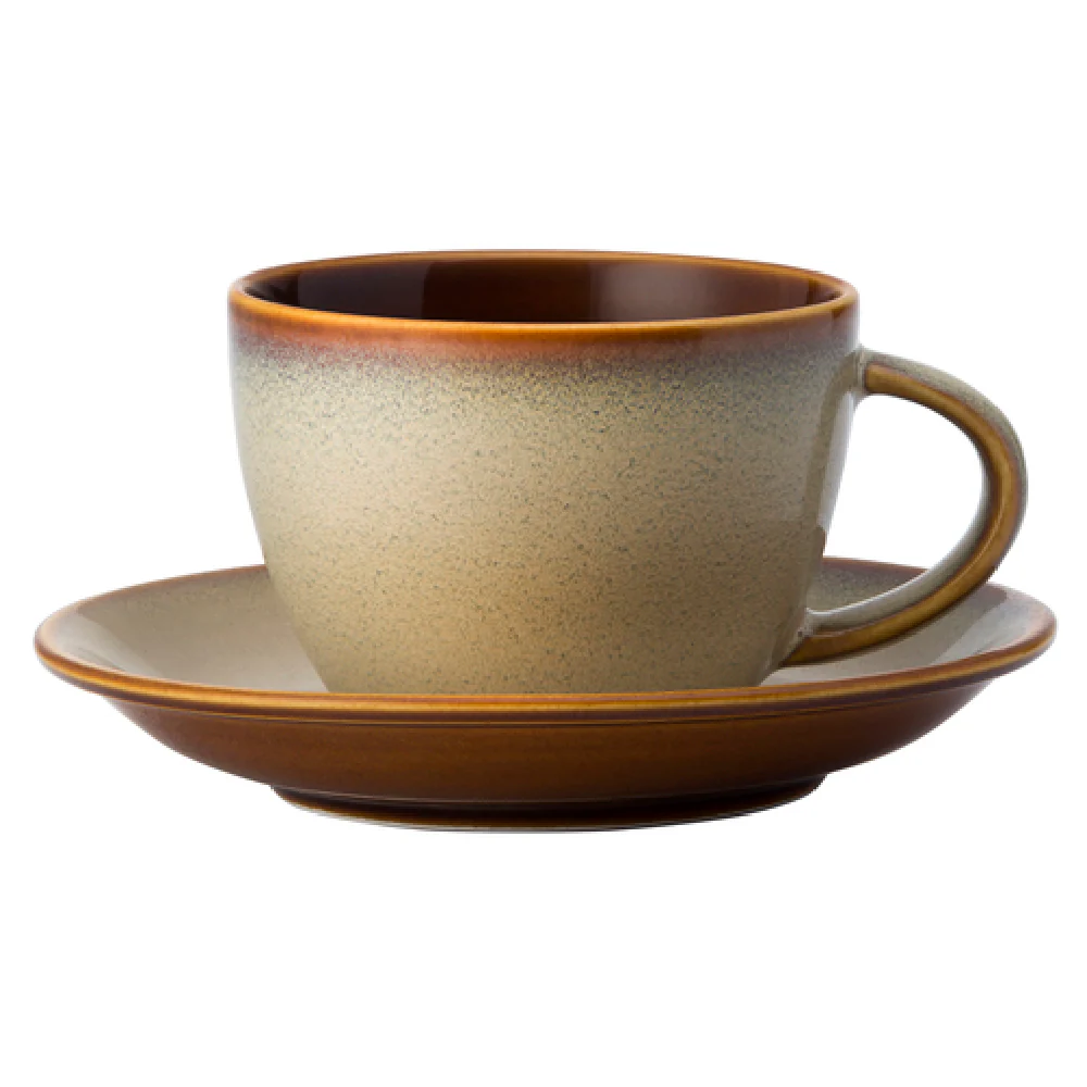 1880 Hospitality L6753066780 8 Oz Cup Two-tone Porcelain Rustic