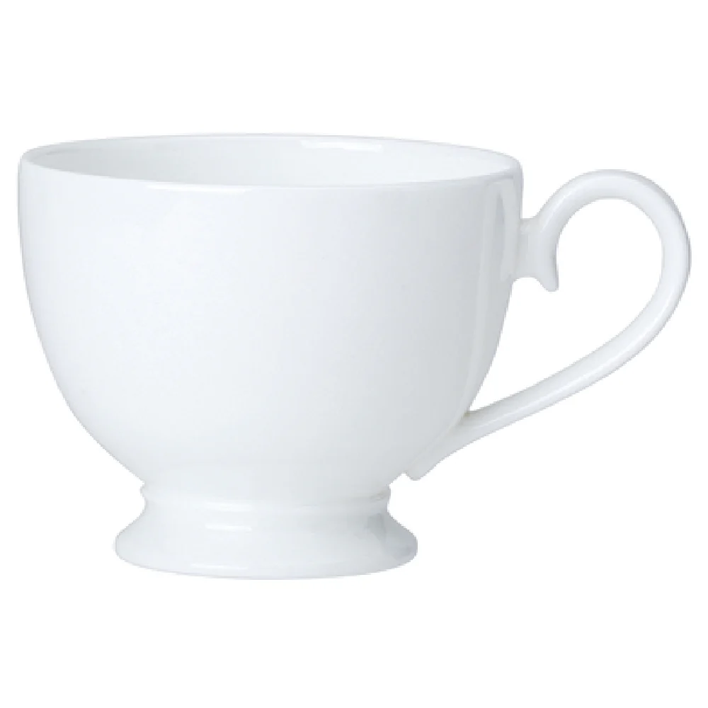 Steelite 82000AND0106 8.0 Oz Footed Tea Cup Bone China Classic White