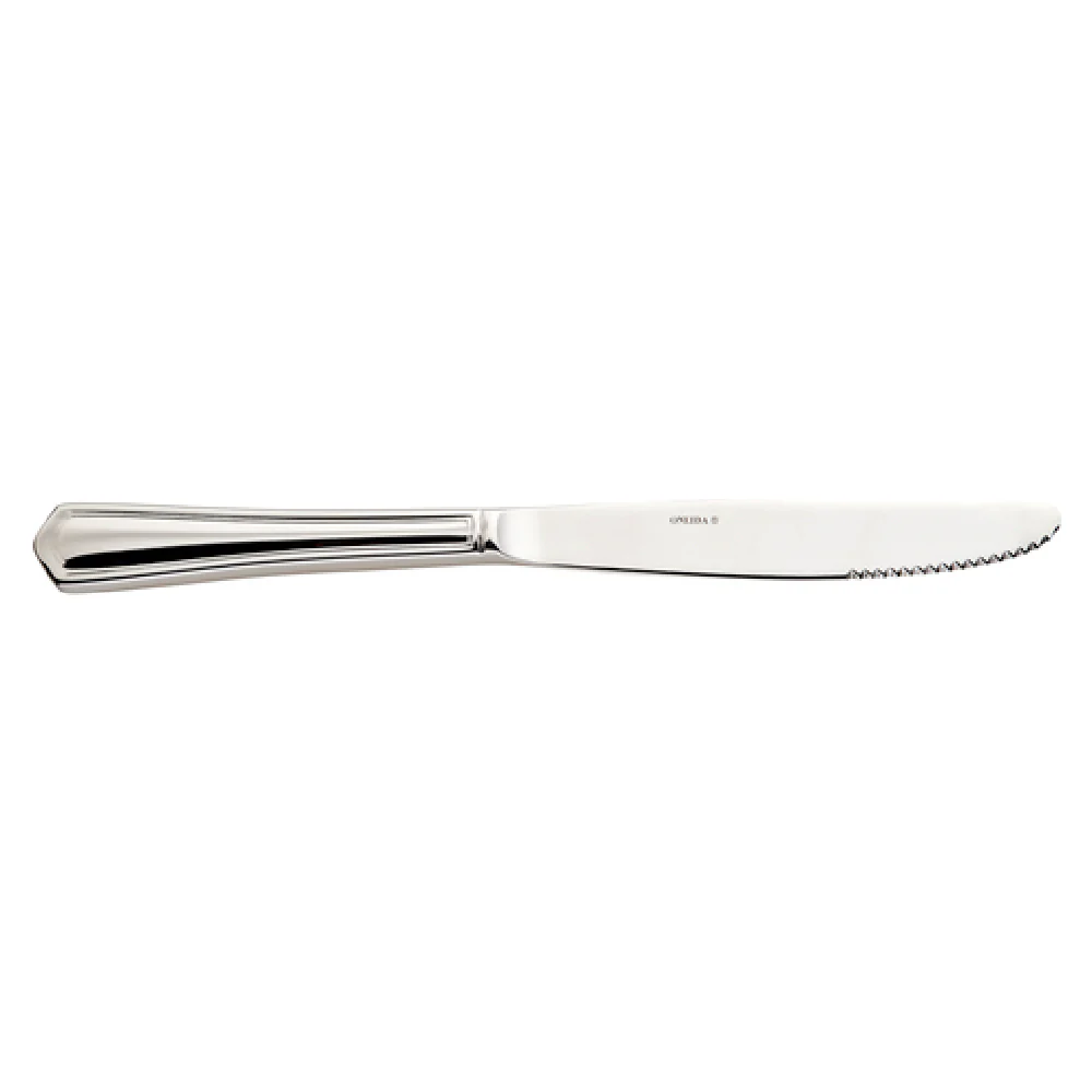 1880 Hospitality 2305KDVG 10 Inch Heavyweight Dinner Knife 18/10 Stainless Steel with Fluted Border