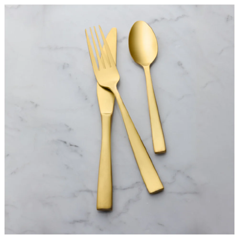 Bon Chef S3016GM 4-7/8 Inch Demitasse Spoon Gold Matte Finish 18/10 Stainless Steel Bon Chef S3016GM 4-7/8 Inch Demitasse Spoon Gold Matte Finish 18/10 Stainless Steel