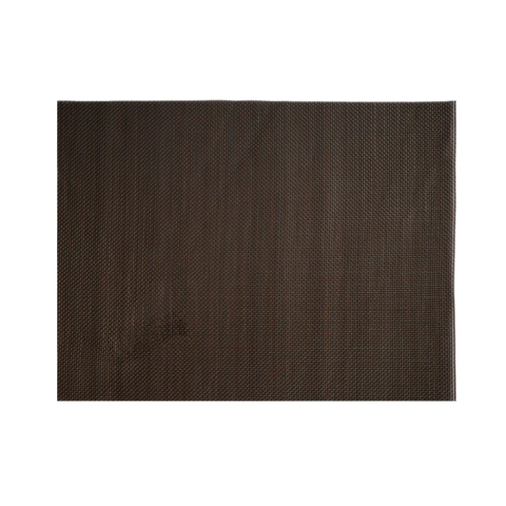 Risch GA-5002 16 Inch Placemat Green Brown Woven Vinyl Rectangle Risch GA-5002 16 Inch Placemat Green Brown Woven Vinyl Rectangle