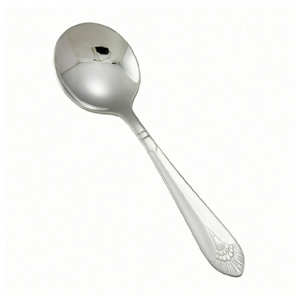 Winco 0031-04 6 Inch Bouillon Spoon Extra Heavy Weight Mirror Finish Stainless Steel Peacock Winco 0031-04 6 Inch Bouillon Spoon Extra Heavy Weight Mirror Finish Stainless Steel Peacock
