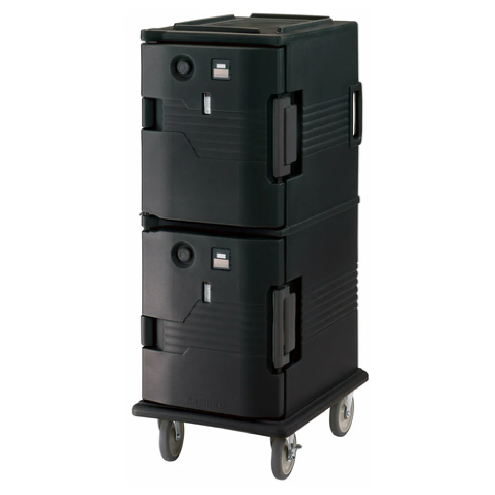 Cambro UPCH800110 20-1⁄2 Inch Heated Food Pan Carrier Electric Mobile Black Polyethylene Cambro UPCH800110 20-1⁄2 Inch Heated Food Pan Carrier Electric Mobile Black Polyethylene