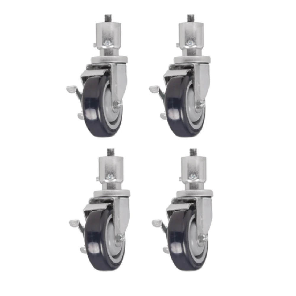 Optional Set of 4 Casters with Brakes Heavy-duty Steel, Vulcan CASTERS-VULSCR Optional Set of 4 Casters with Brakes Heavy-duty Steel, Vulcan CASTERS-VULSCR