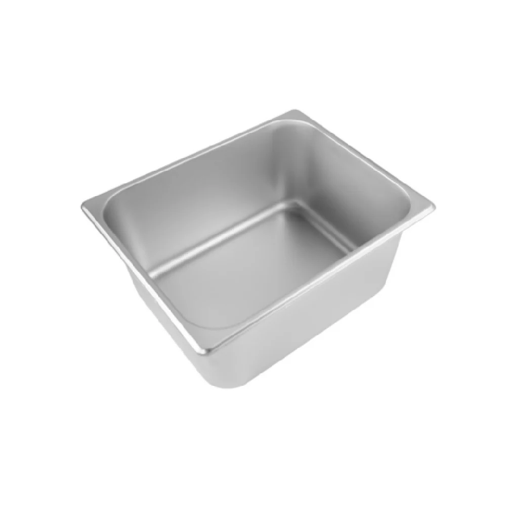 CAC China STPH-S25-6 1/2-size Stainless Steel Steam Pan 25 Gauge Dishwashing Safe