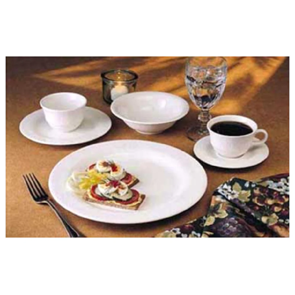 Libbey 950041521 7-3/8 Inch Round Plate Medium Rim Porcelain Libbey 950041521 7-3/8 Inch Round Plate Medium Rim Porcelain