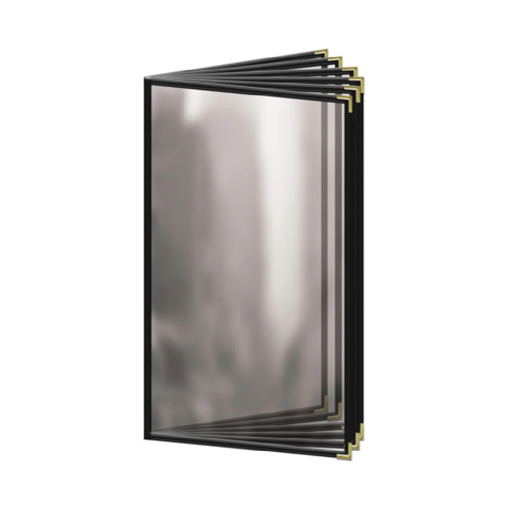 Risch TE-12V 8.5X14 Vinyl Menu Cover 12-View Booklet Made in USA Risch TE-12V 8.5X14 Vinyl Menu Cover 12-View Booklet Made in USA