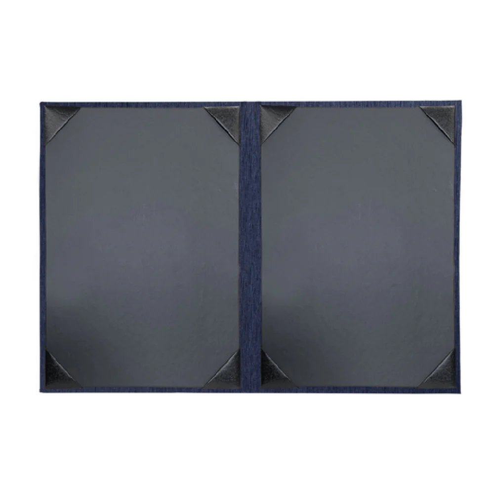 Risch STERLING-2V 5.5 Inch Sterling Hardback Menu Cover Double View Shimmer Risch STERLING-2V 5.5 Inch Sterling Hardback Menu Cover Double View Shimmer