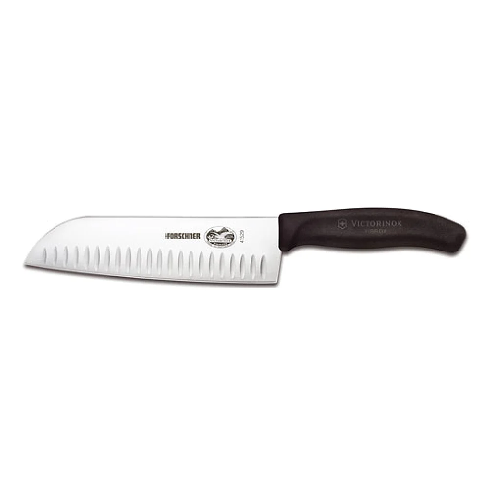 Victorinox 5.2523.17-X2 7 Inch 1-1/2 Inch Width Santoku Knife Granton Edge Fibrox Handle