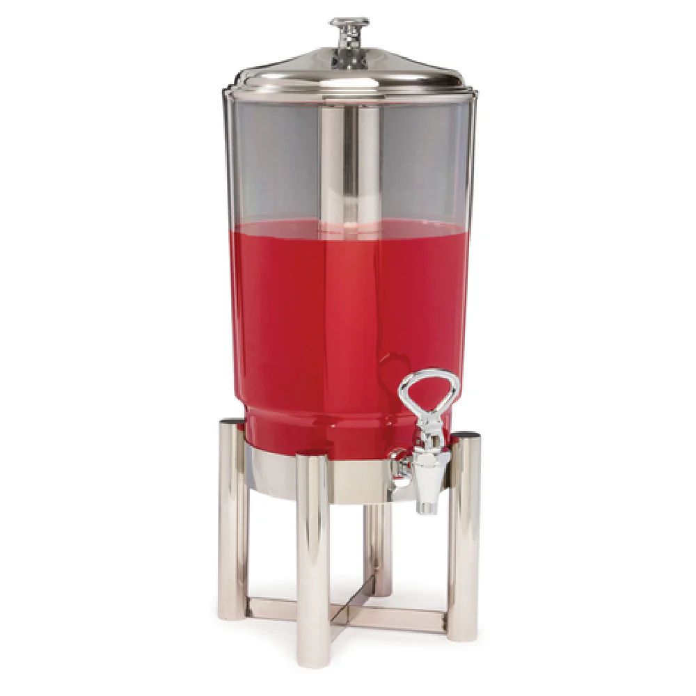 Steelite DW12JLWSS 12 Inch 3.0 Gal Juicer White Stainless Steel Beverage Dispenser