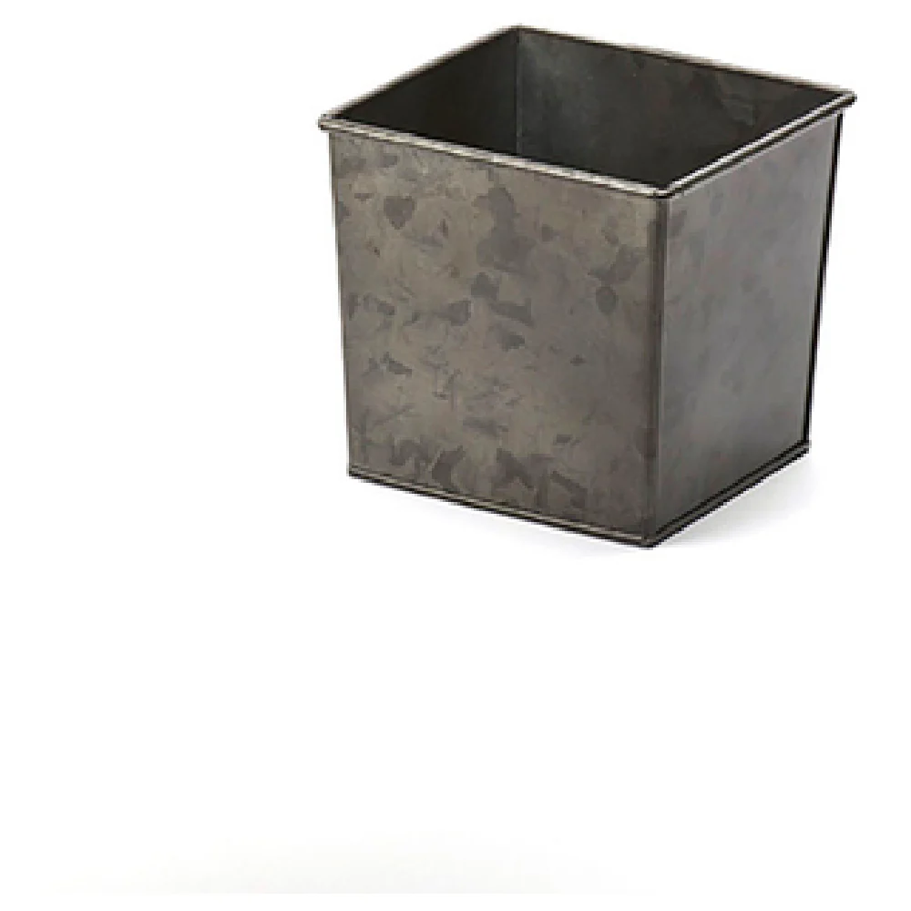 American Metalcraft BEVDG6 6 Inch Square Beverage Tub Galvanized Onyx Finish Hand Wash Only